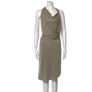 Women's Halston Heritage Cowl Neck Midi Dress - Sage Green  Size L
